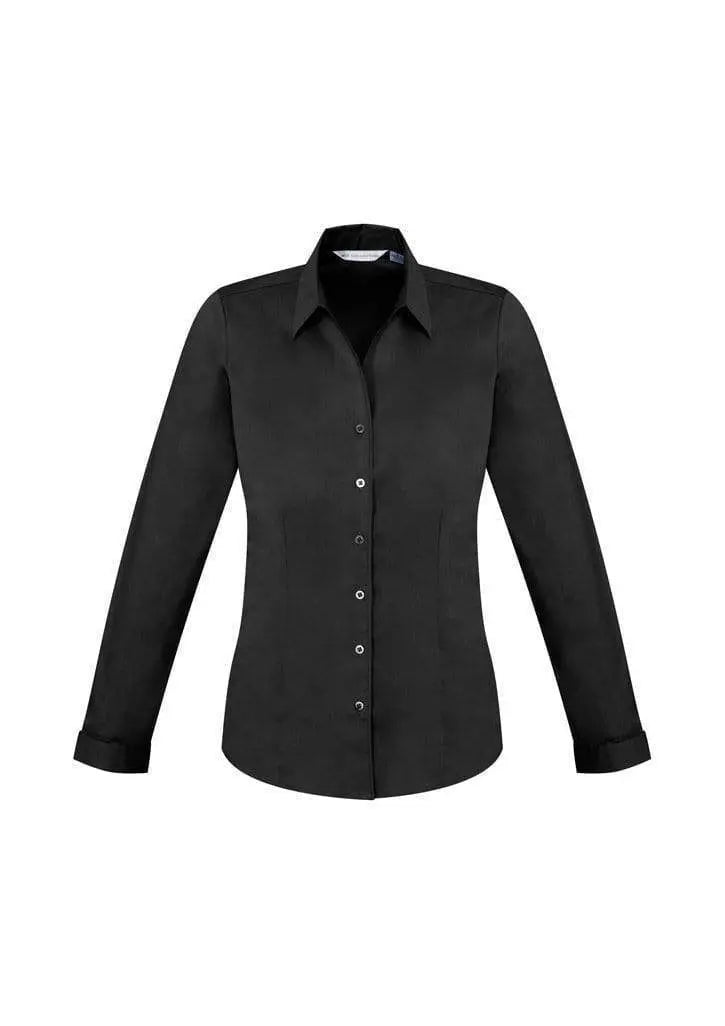 Biz Collection Corporate Wear Black / 6 Biz Collection Women’s Monaco Long Sleeve Shirt S770ll
